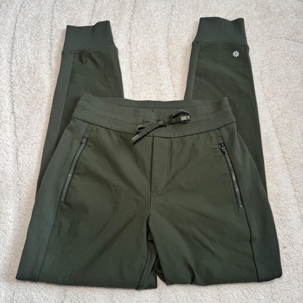 Athleta Hybrid Jogger Pants Olive Green Women 2 Gorpcore Outdoor Athleisure